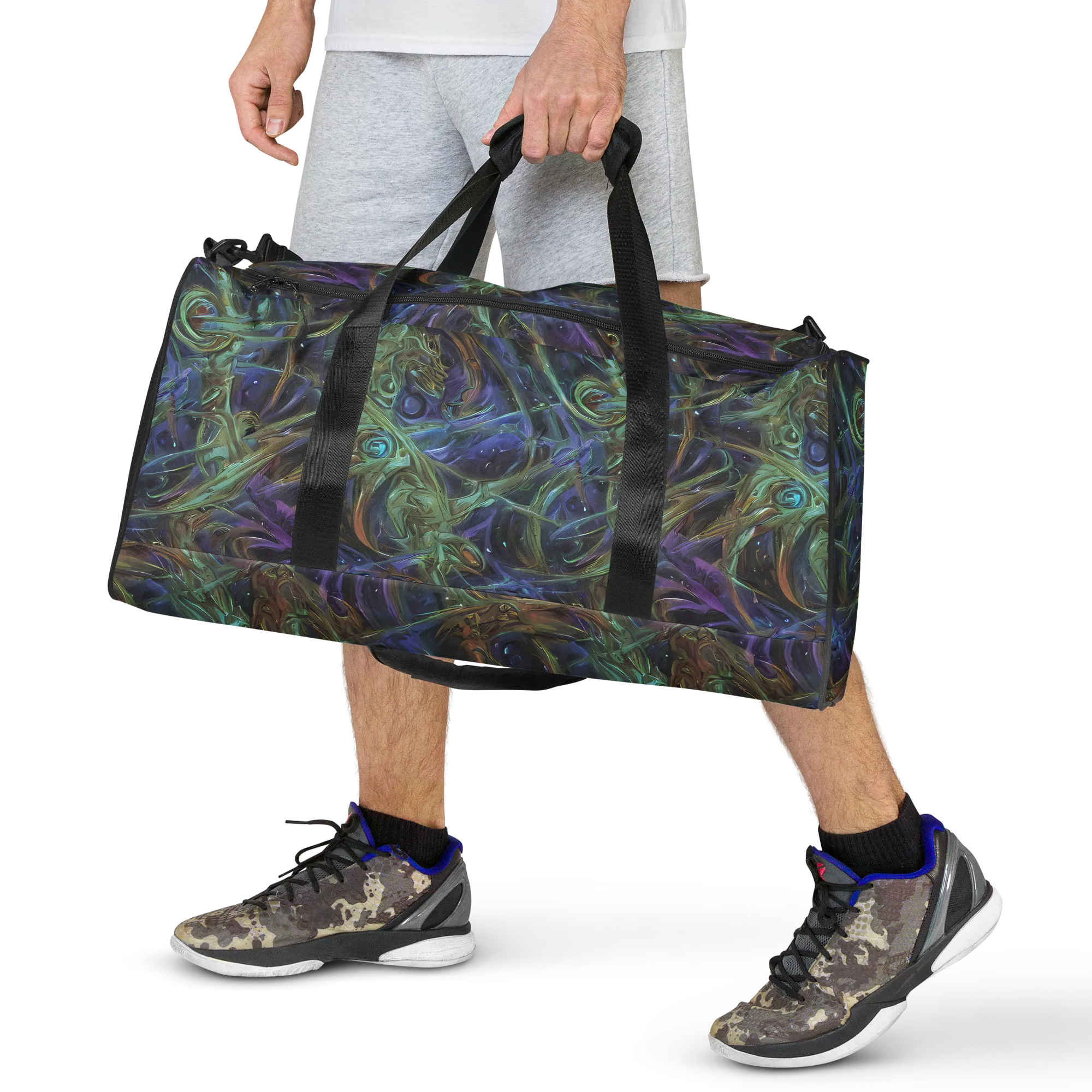 Neptune’s Garden on Duffle Bag — Front