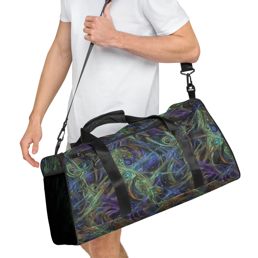 Neptune’s Garden on Duffle Bag — Right Front