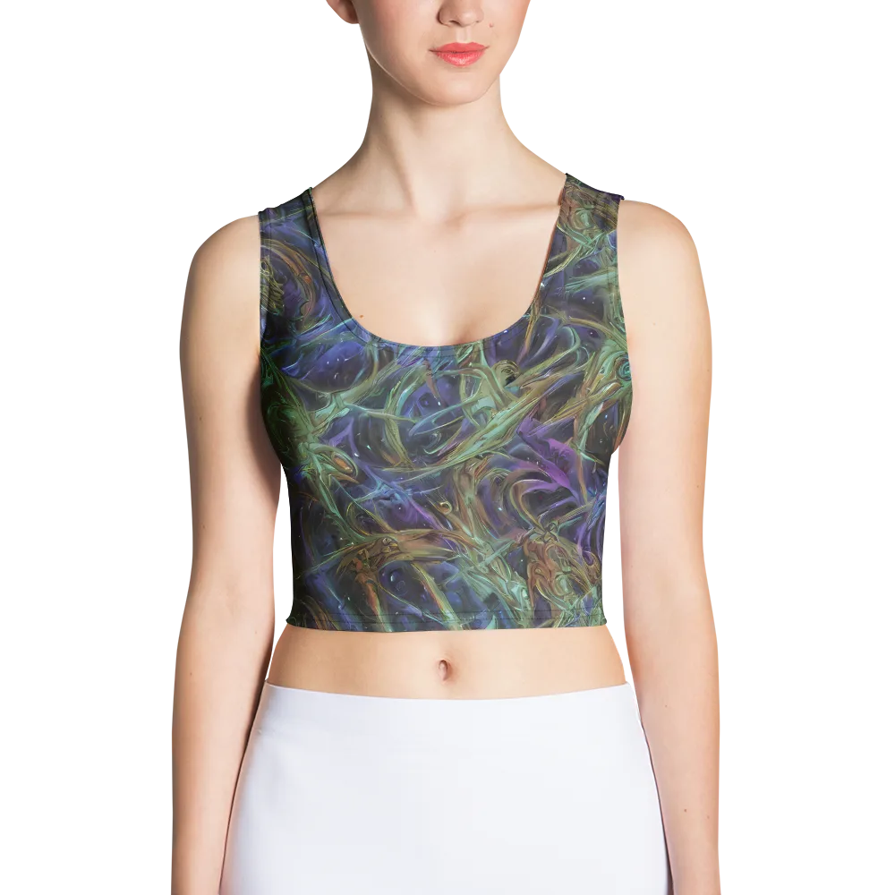 Neptune’s Garden on Crop Top — Front