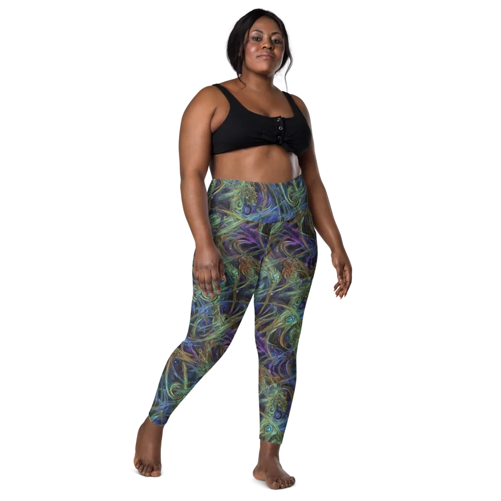 Neptune’s Garden on Leggings with Pockets — Front
