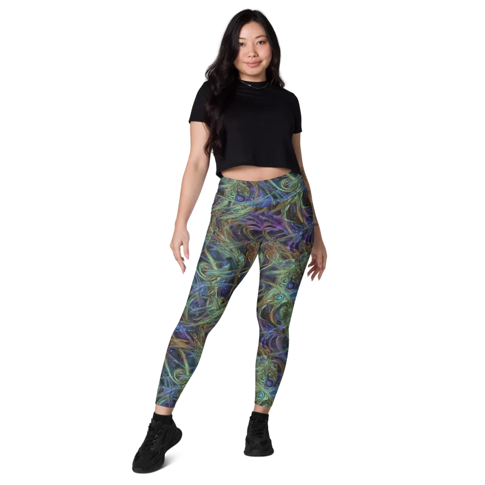Neptune’s Garden on Leggings with Pockets — Front