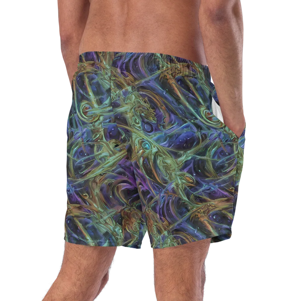 Neptune’s Garden on Swim Trunks — Right Back