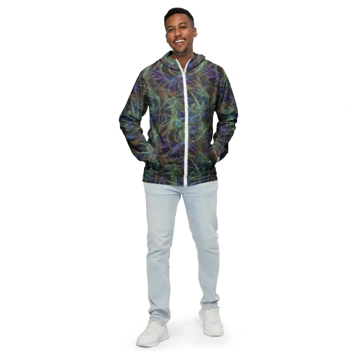 Neptune’s Garden on a Men's Windbreaker