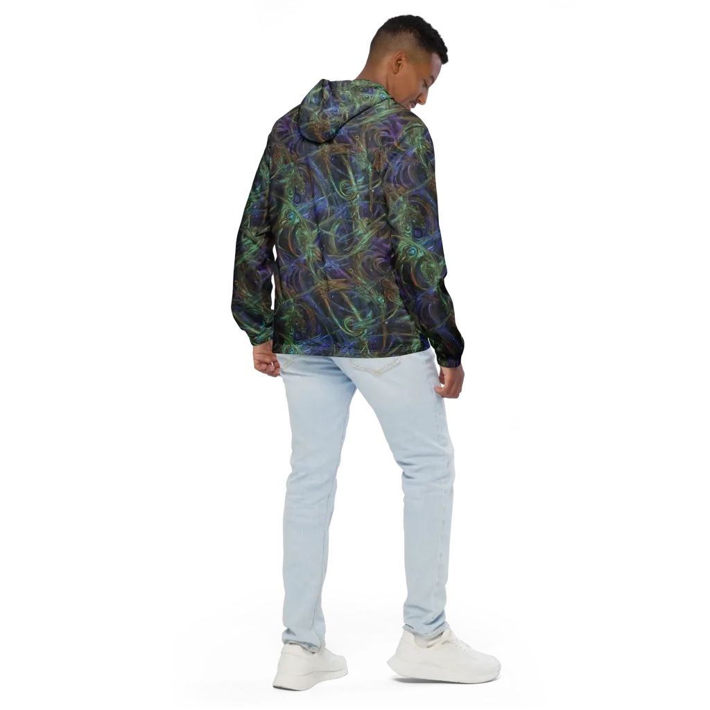 Neptune’s Garden on Men's Windbreaker — Back