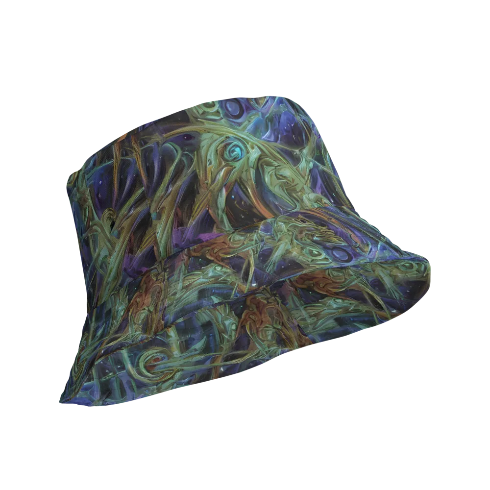 Neptune’s Garden on Reversible Bucket Hat — Product details Outside
