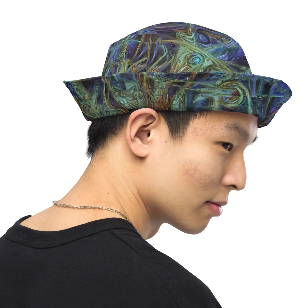 Neptune’s Garden on Reversible Bucket Hat — Right Outside