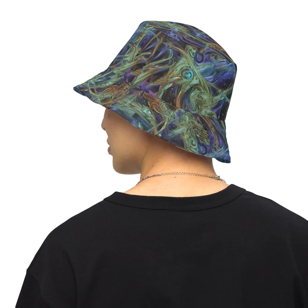 Neptune’s Garden on Reversible Bucket Hat — Back Inside