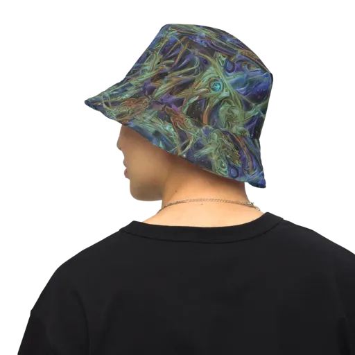 Neptune’s Garden on a Reversible Bucket Hat