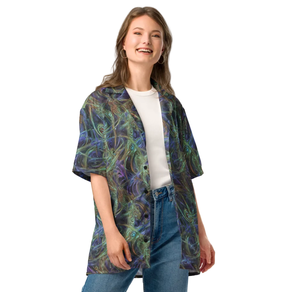 Neptune’s Garden on Button Shirt — Front
