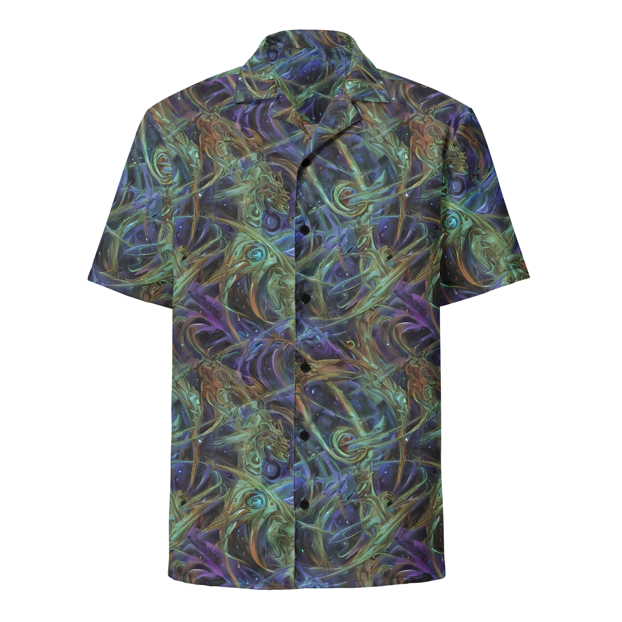 Neptune’s Garden on Button Shirt — Front