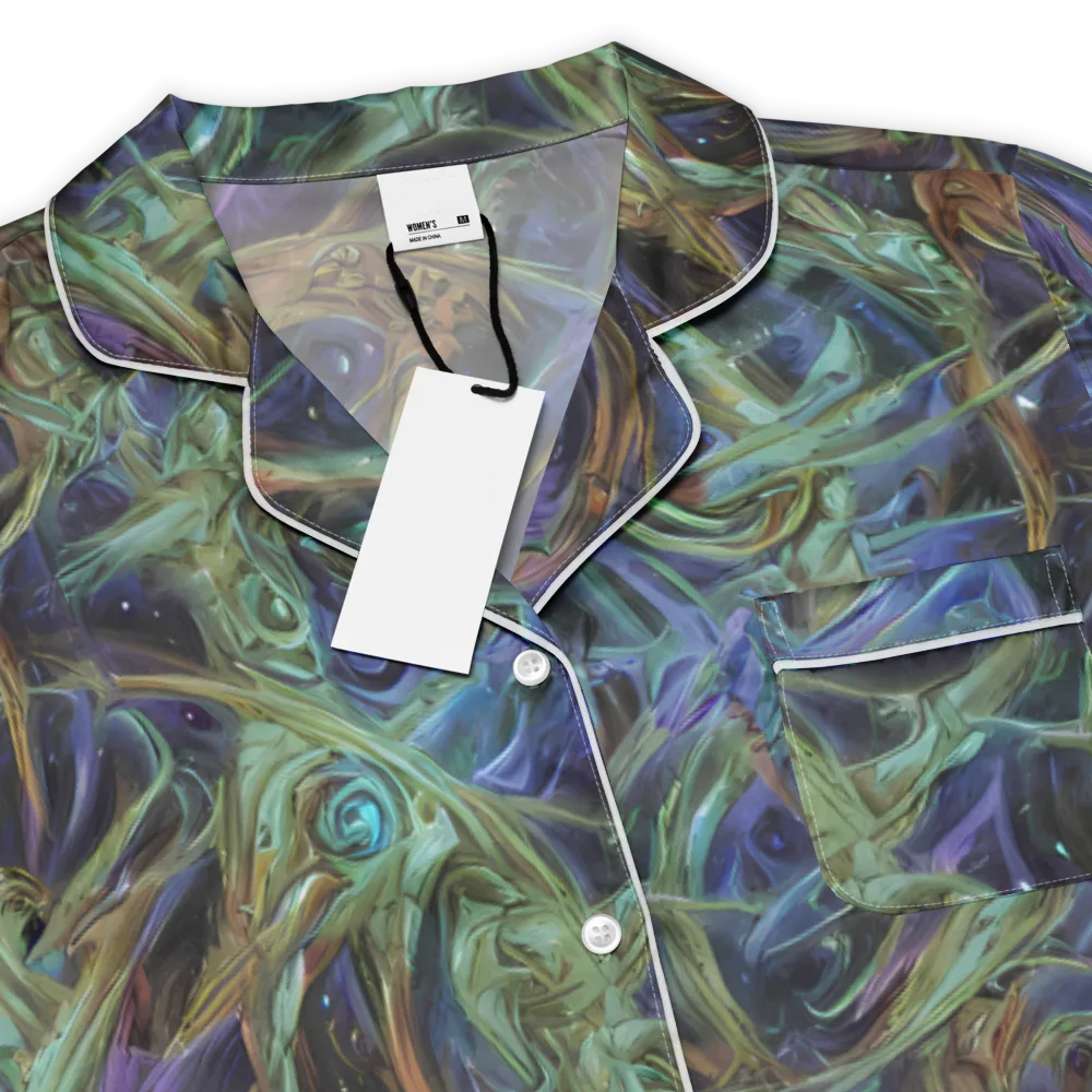 Neptune’s Garden on Women's Short Sleeve Pajama Top — Product details