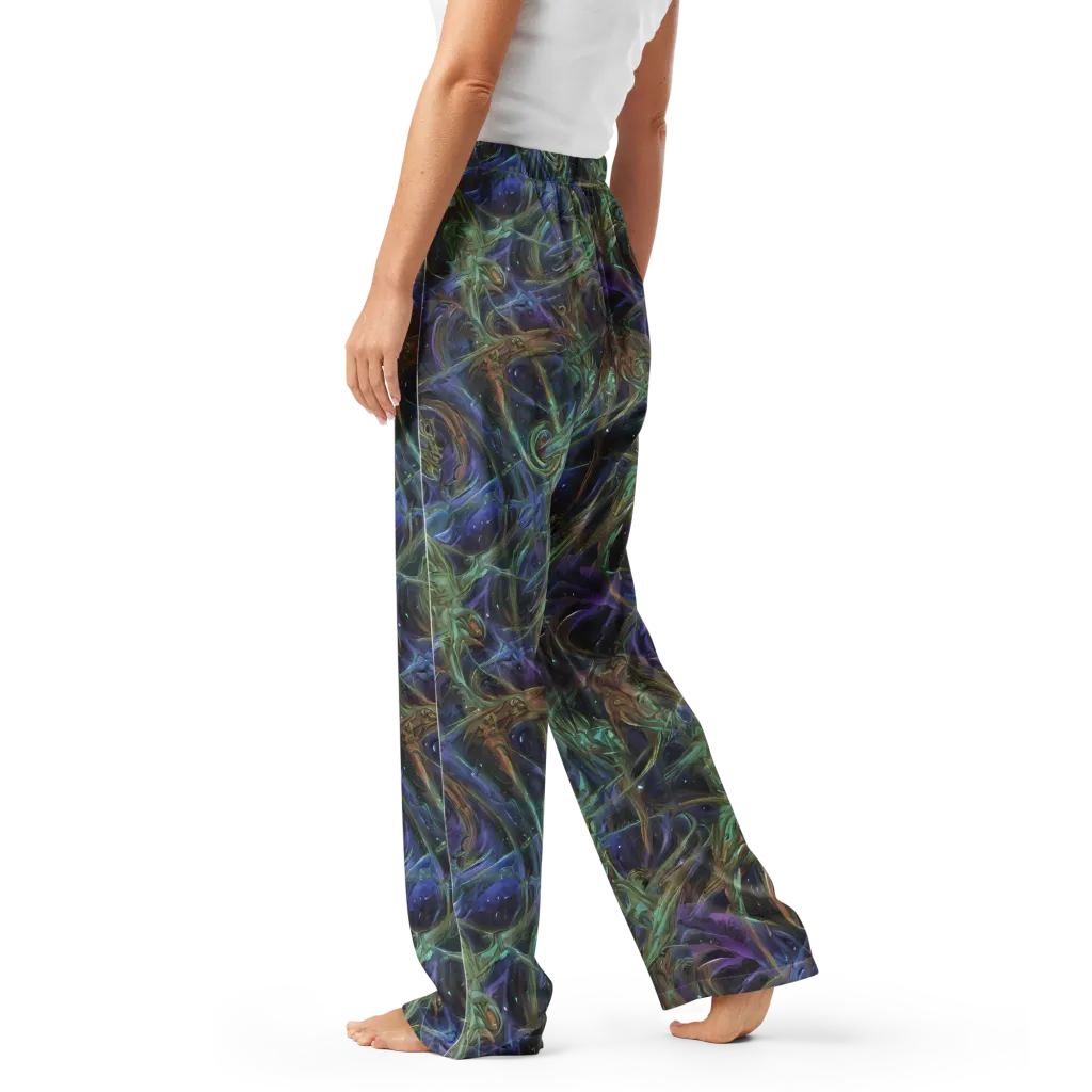 Neptune’s Garden on Women's Pajama Pants — Left