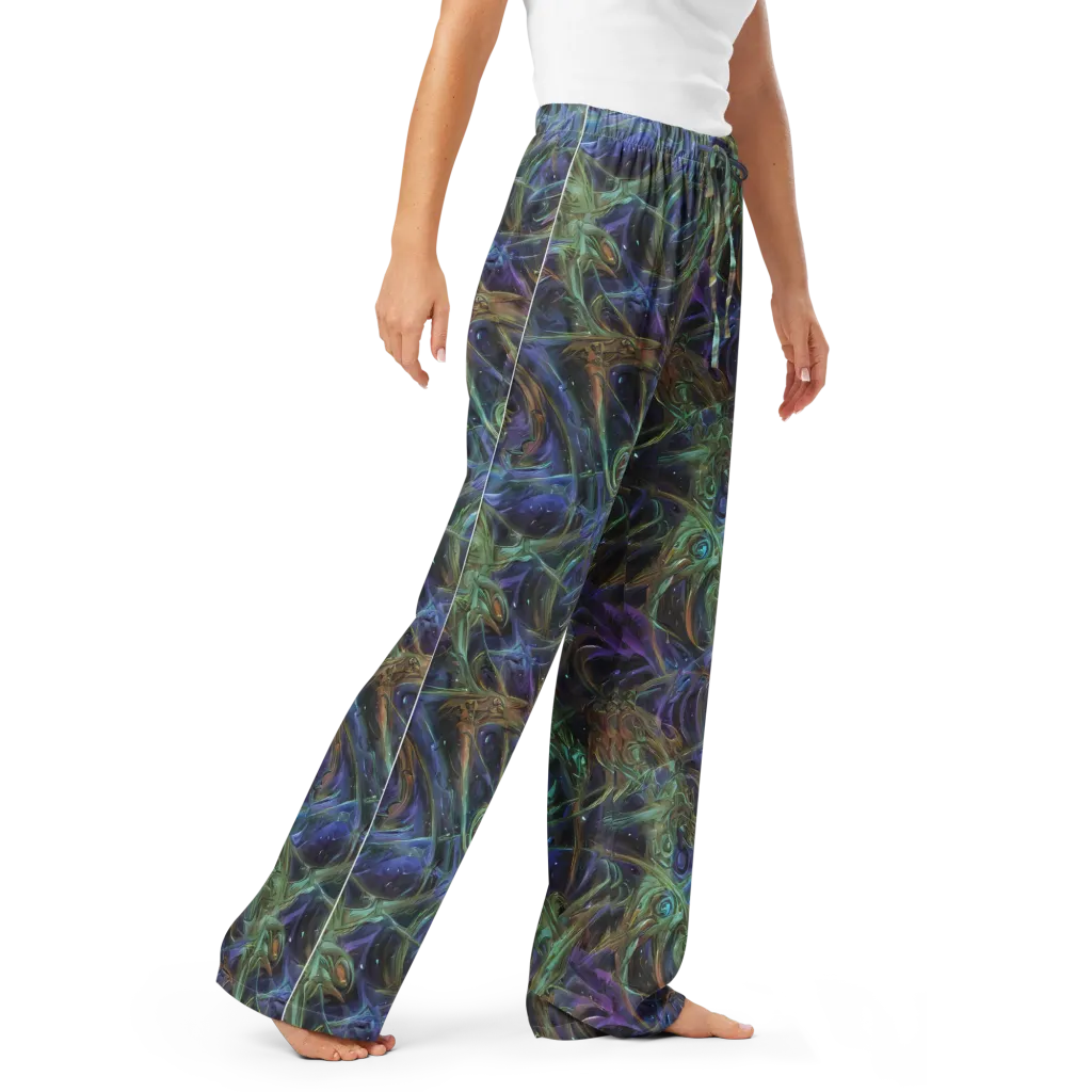 Neptune’s Garden on Women's Pajama Pants — Right Front