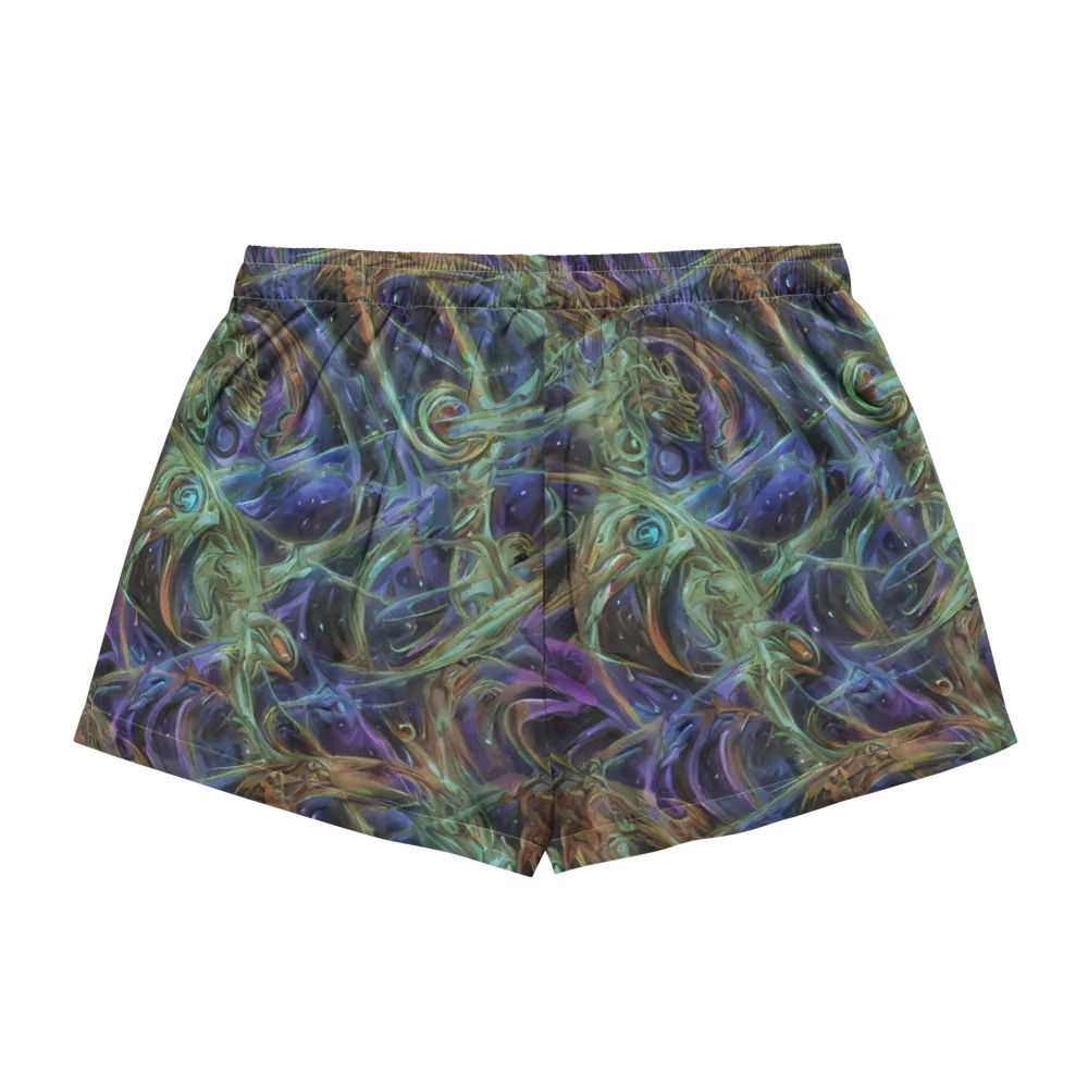 Neptune’s Garden on Women's Pajama Shorts — Back