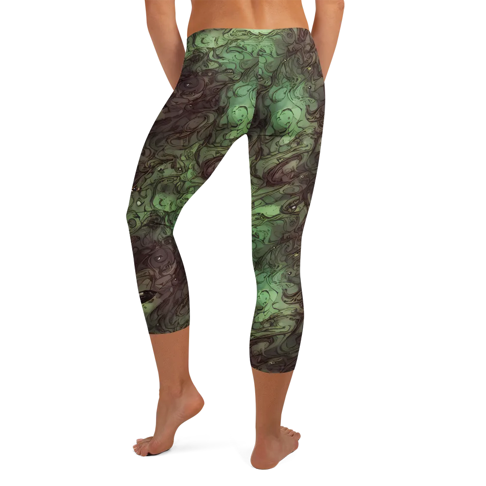 Mossborn Masquerade on Capri Leggings — Back