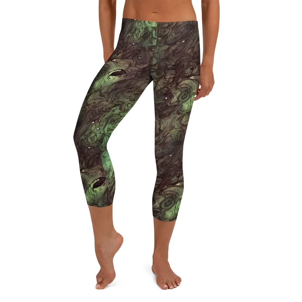 Mossborn Masquerade on Capri Leggings — Front