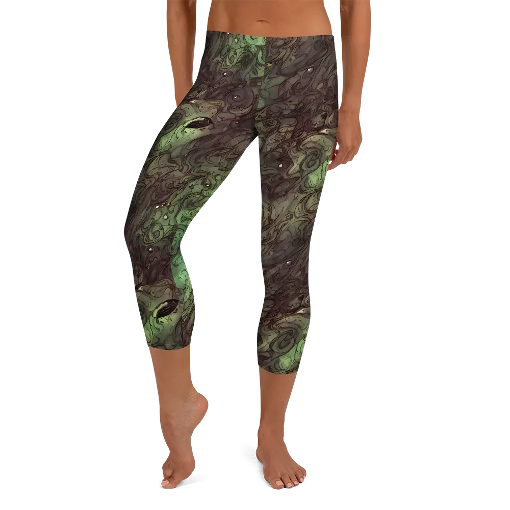 Mossborn Masquerade on Capri Leggings — Front
