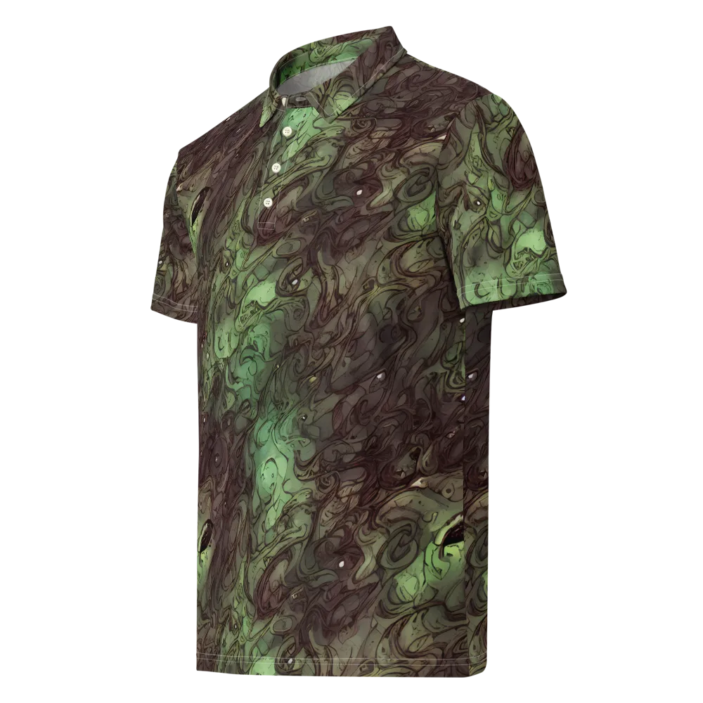 Mossborn Masquerade on Men's Slim Fit Polo Shirt — Left Front