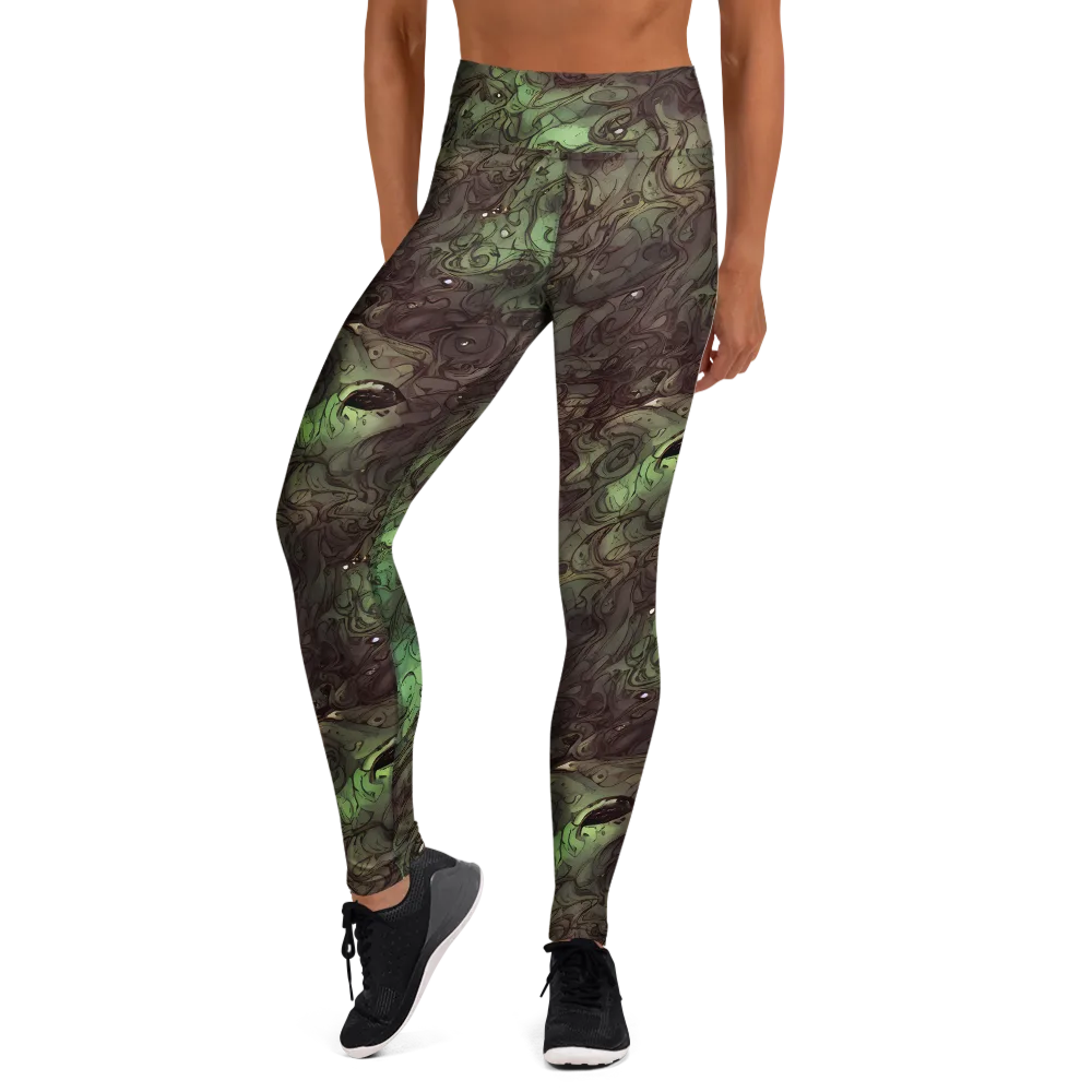 Mossborn Masquerade on Yoga Leggings — Front