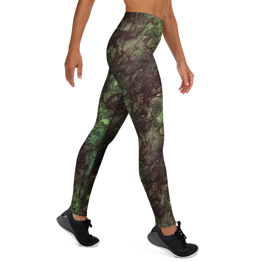 Mossborn Masquerade on Yoga Leggings — Right