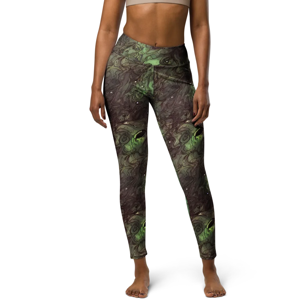 Mossborn Masquerade on Yoga Leggings — Front