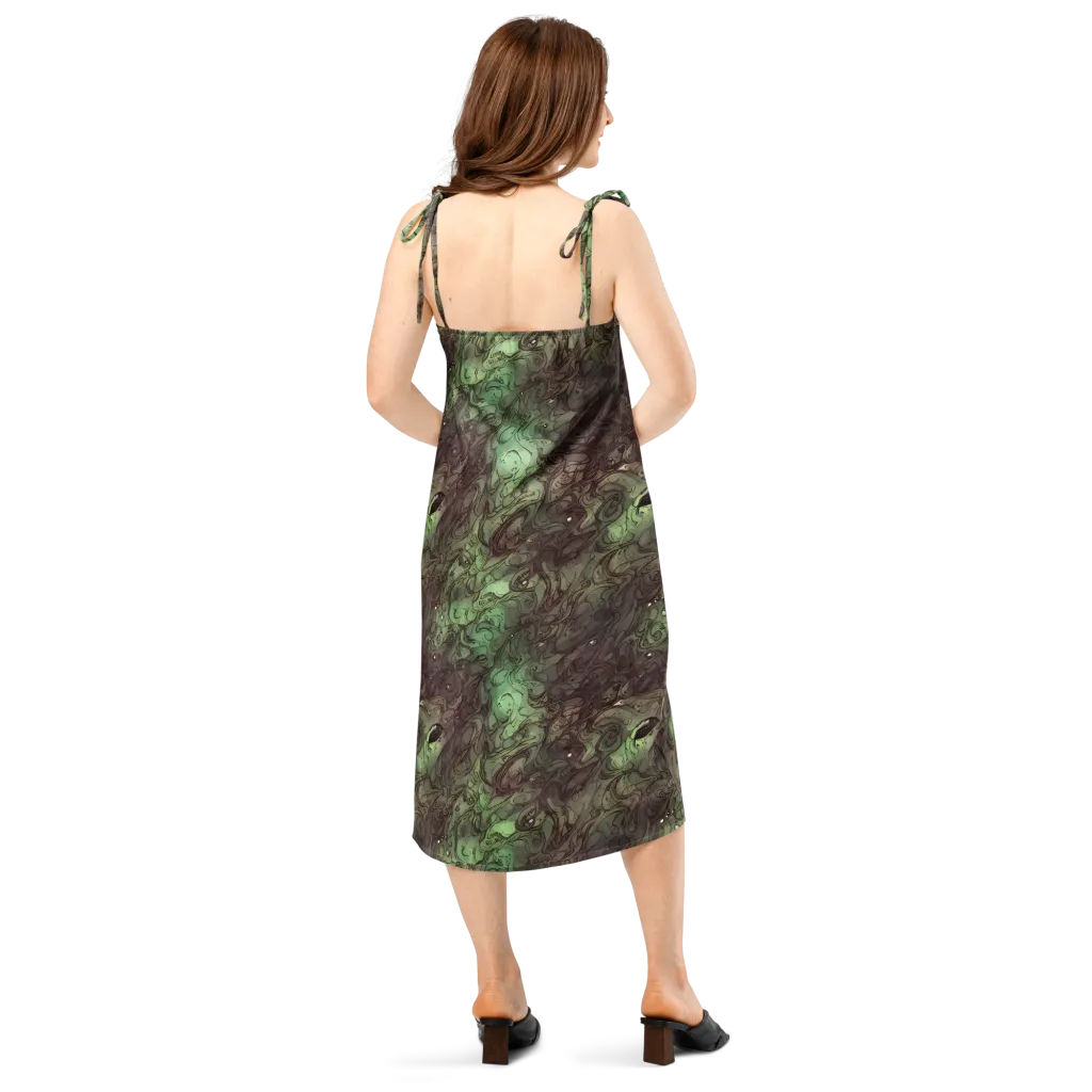 Mossborn Masquerade on Slip Dress — Back