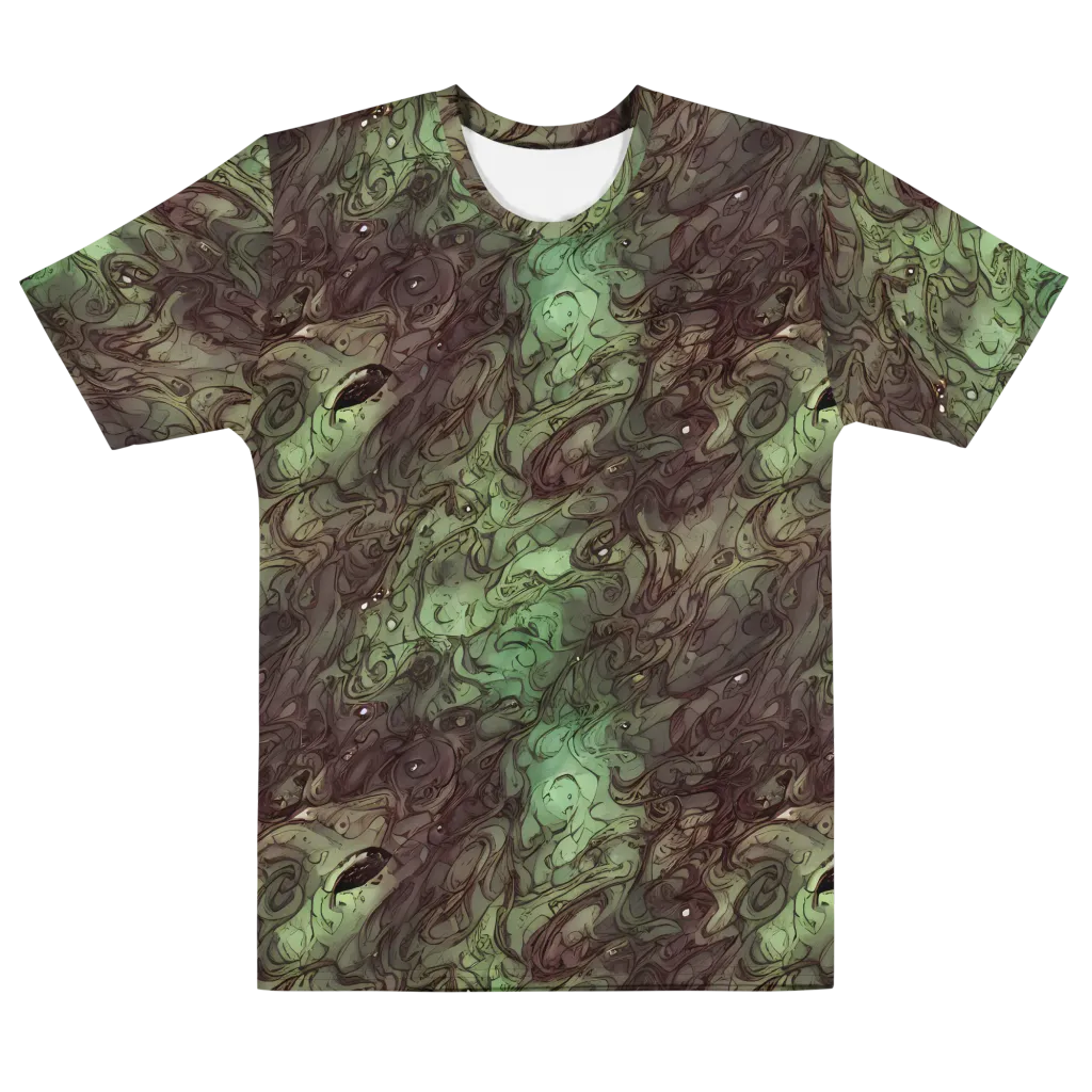Mossborn Masquerade on Men's Cotton Crew Neck T-Shirt — Front