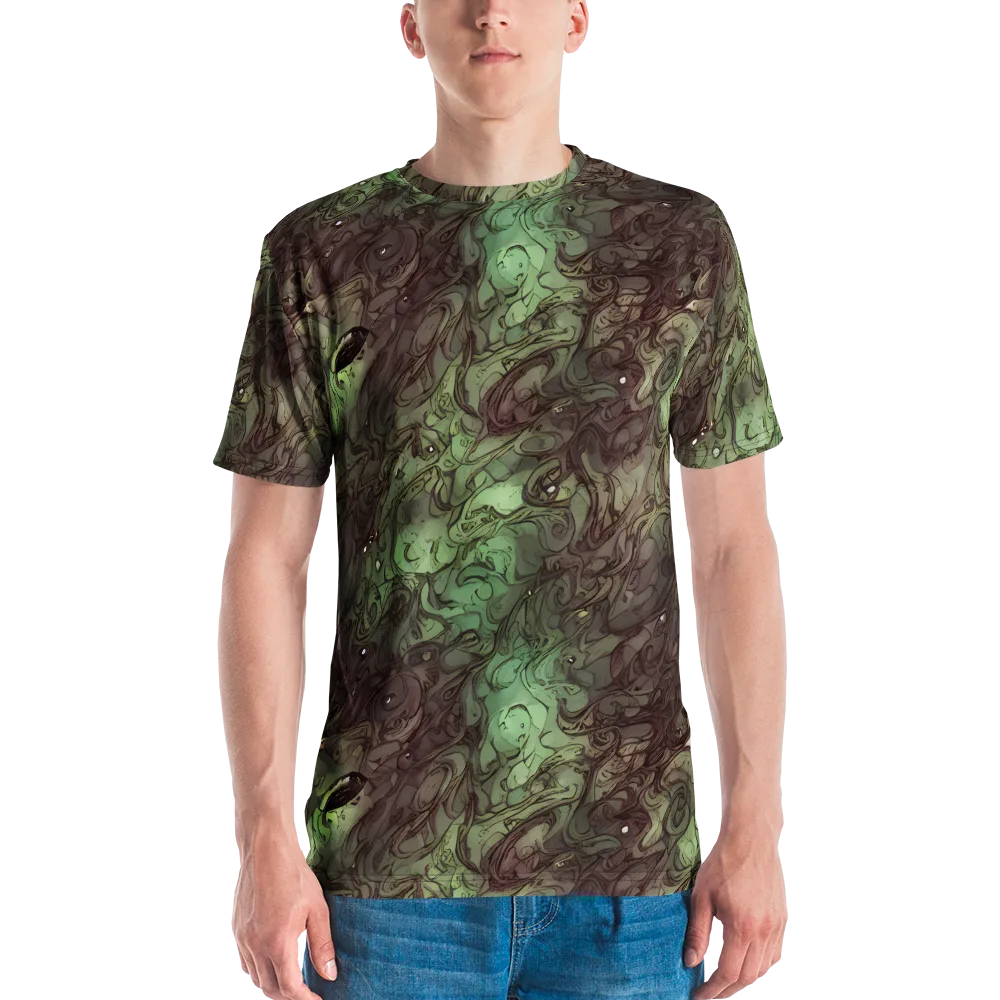 Mossborn Masquerade on Men's Crew Neck T-Shirt — Front