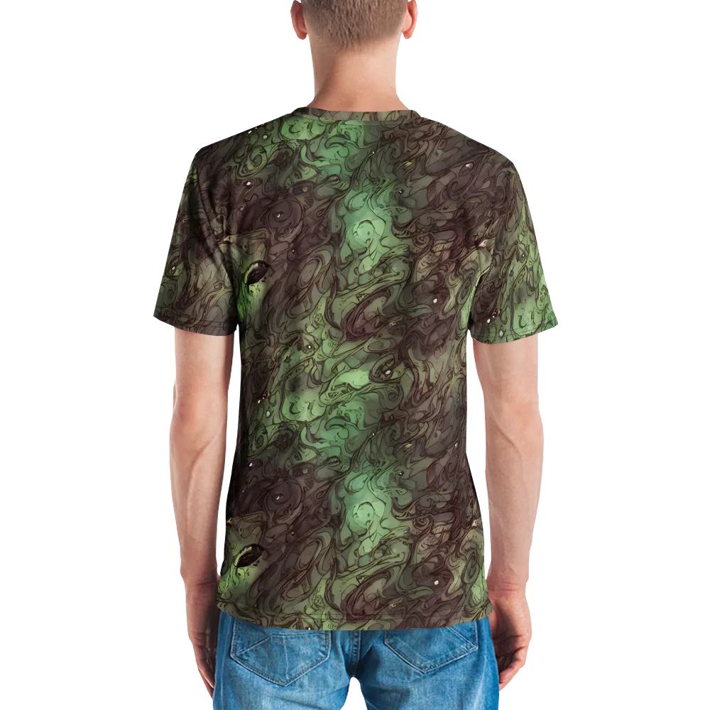 Mossborn Masquerade on Men's Crew Neck T-Shirt — Back