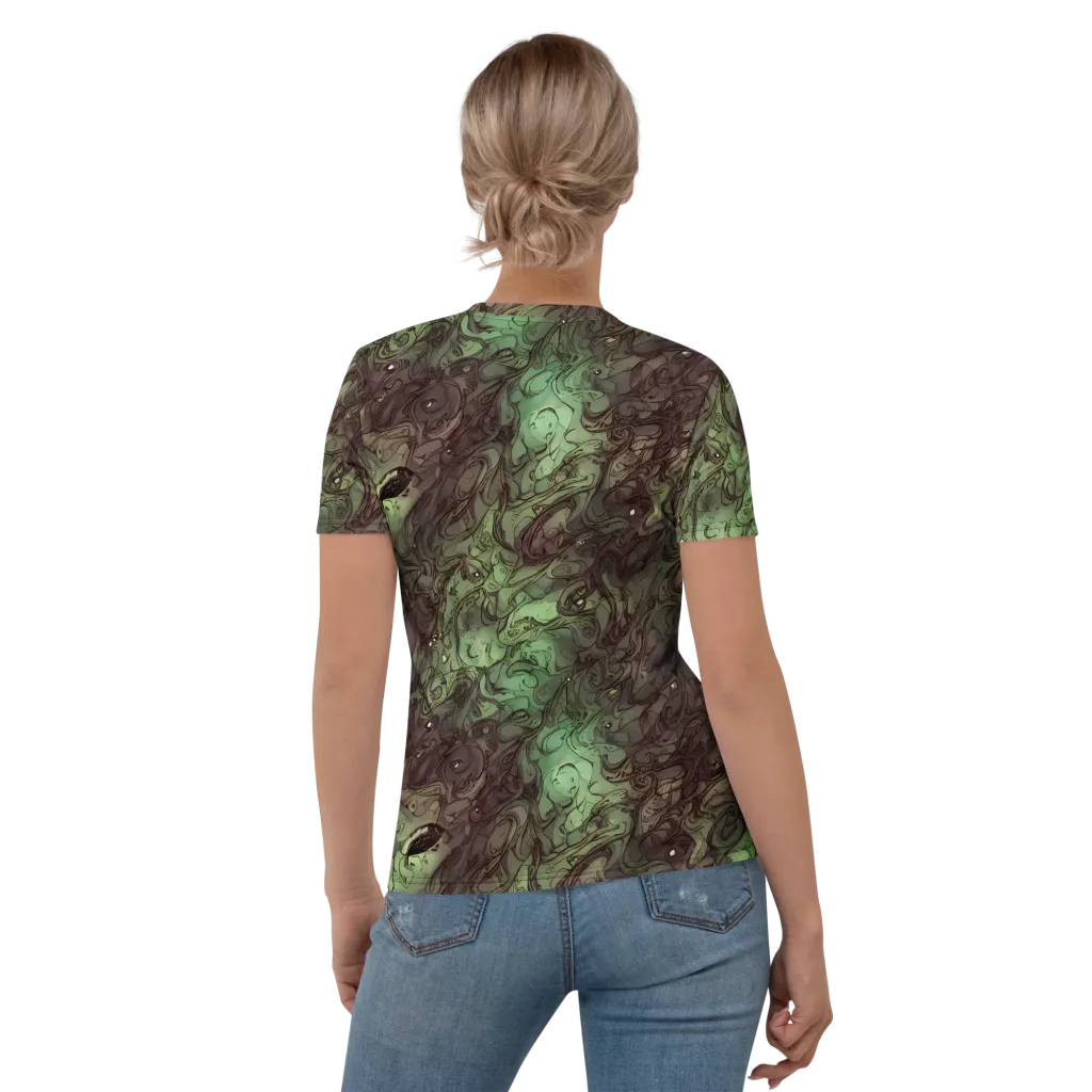 Mossborn Masquerade on Women's Crew Neck T-Shirt — Back