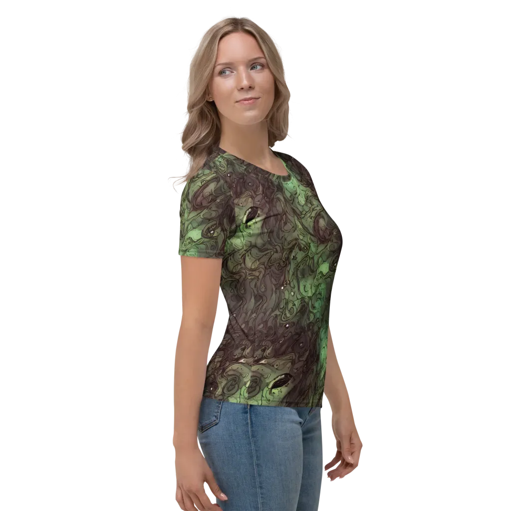 Mossborn Masquerade on Women's Crew Neck T-Shirt — Right