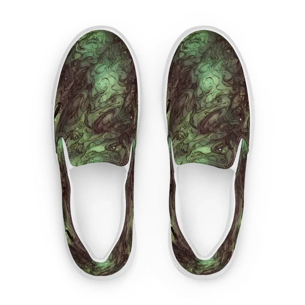 Mossborn Masquerade on Men's Slip-On Canvas Shoes — Front