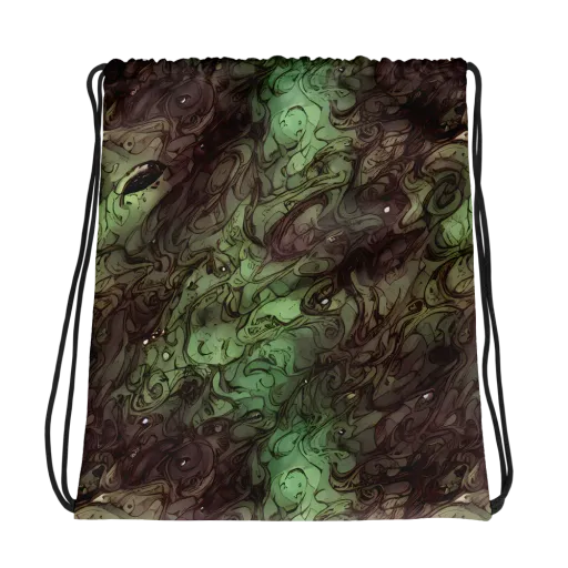 Mossborn Masquerade on a Drawstring Bag