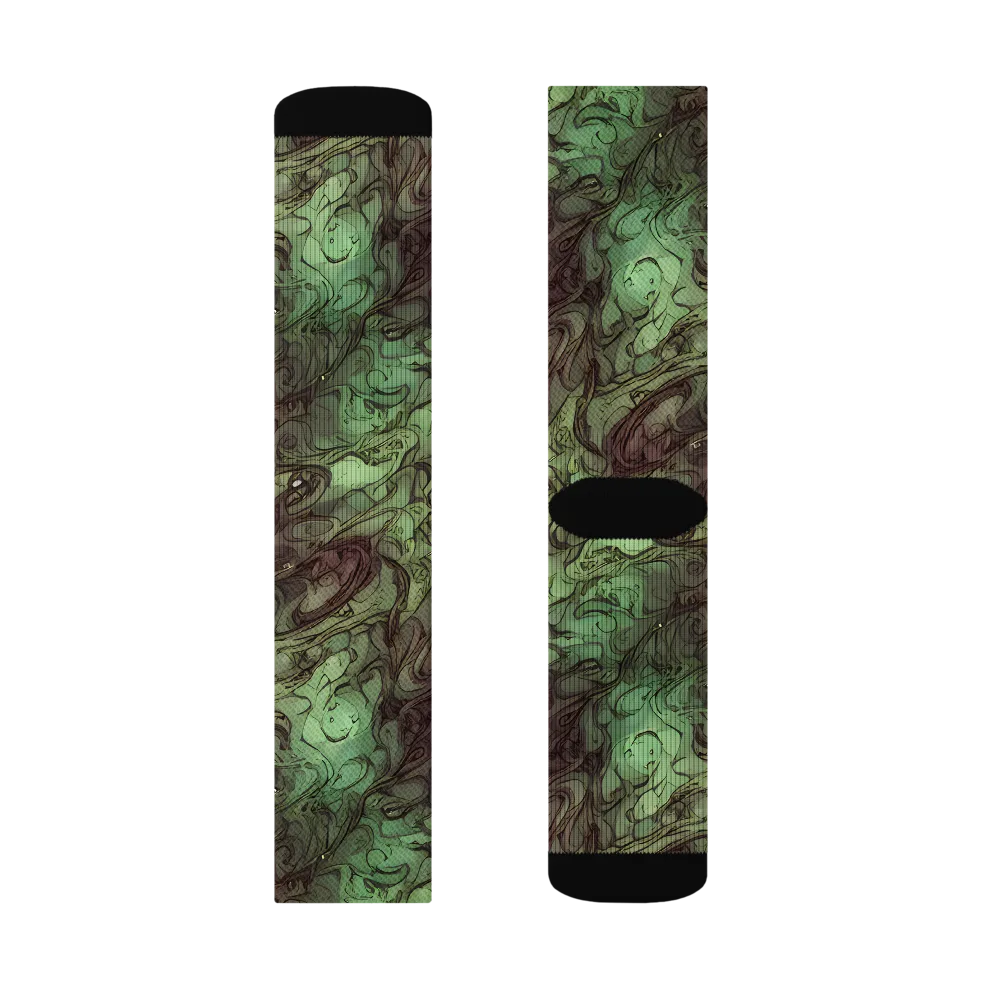 Mossborn Masquerade on Socks — Right Sock
