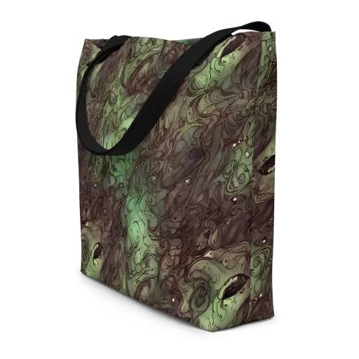 Mossborn Masquerade on a Large Tote Bag W/ Pocket