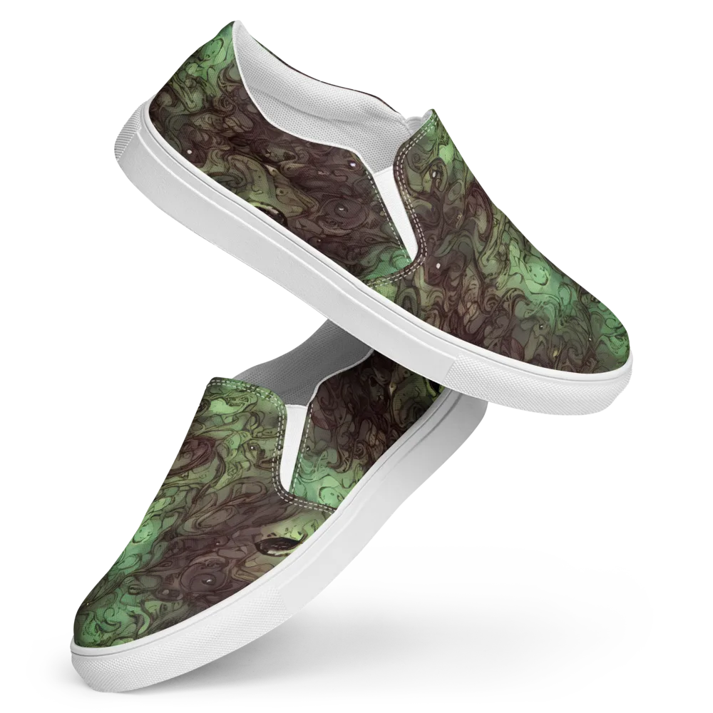 Mossborn Masquerade on Women's Slip-On Canvas Shoes — Front