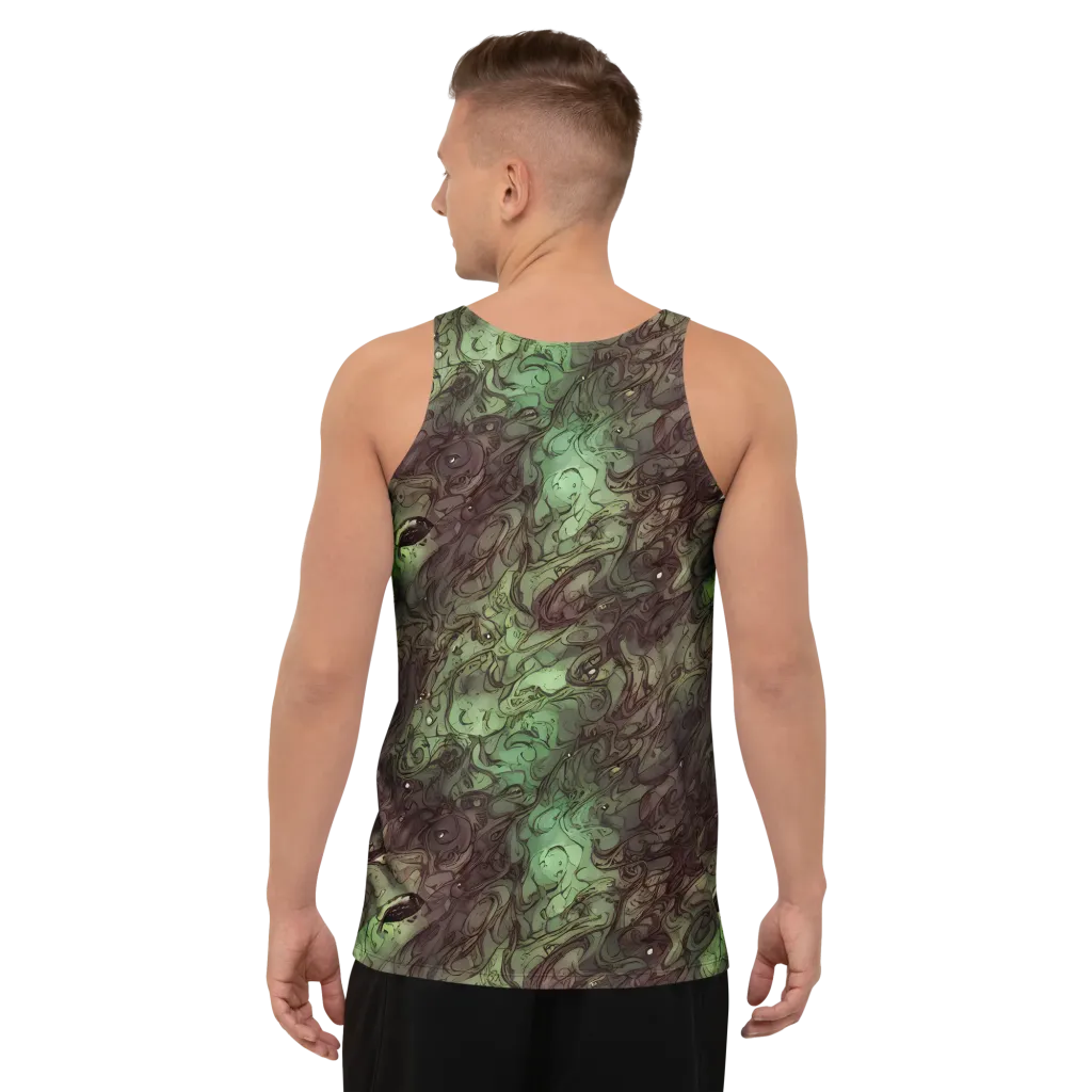 Mossborn Masquerade on Men's Tank Top — Back