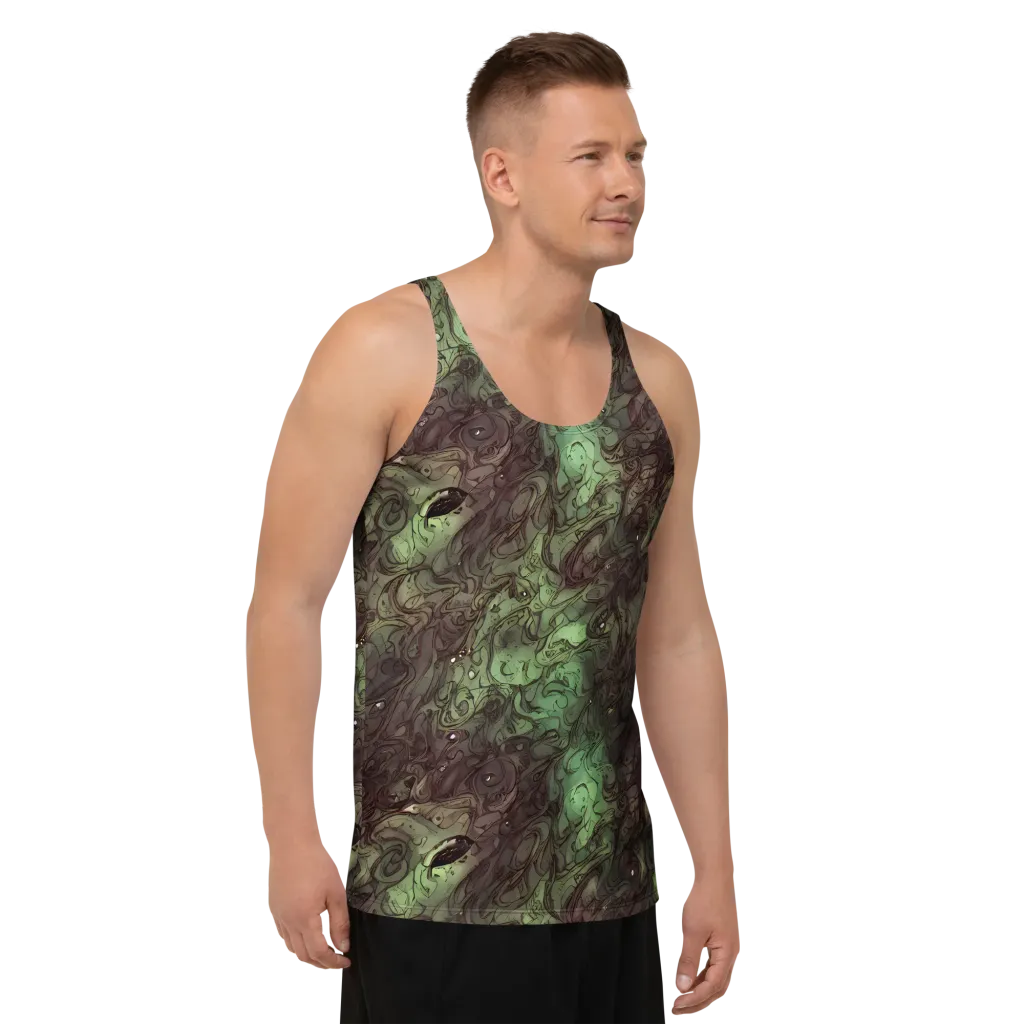 Mossborn Masquerade on Men's Tank Top — Right Front