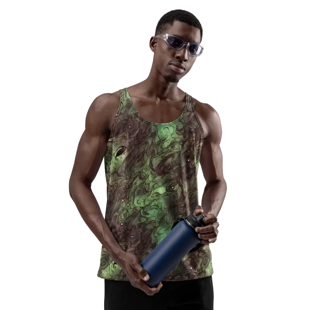 Mossborn Masquerade on Men's Tank Top — Front