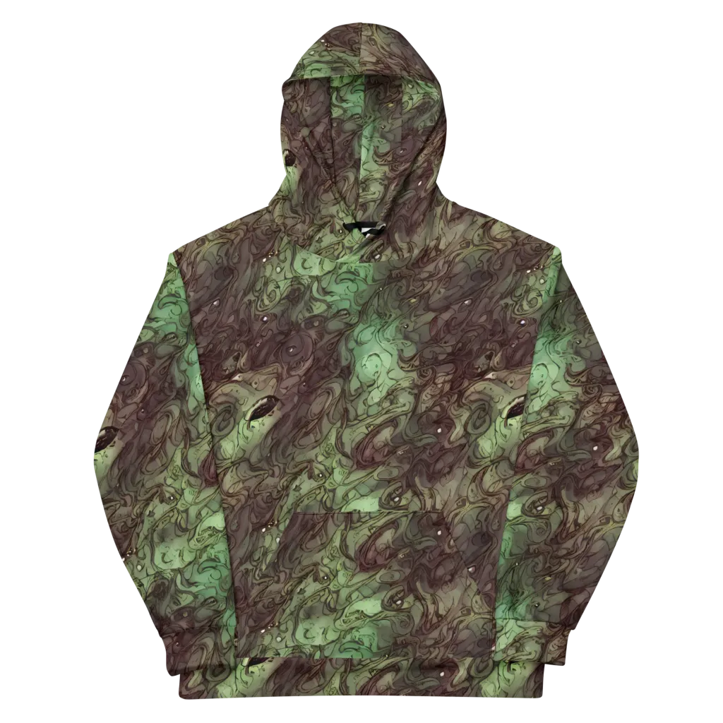 Mossborn Masquerade on Cotton Hoodie — Front
