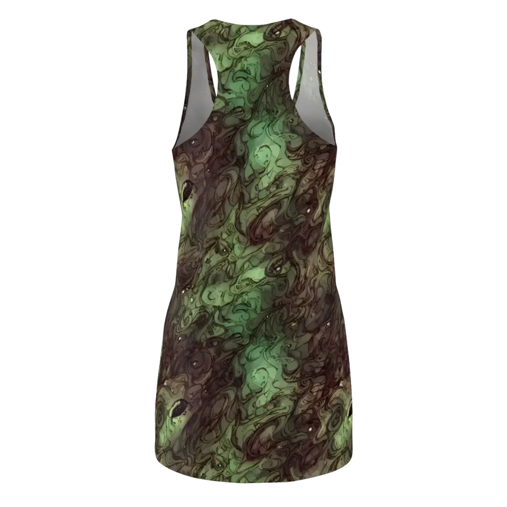 Mossborn Masquerade on Racerback Dress — Back