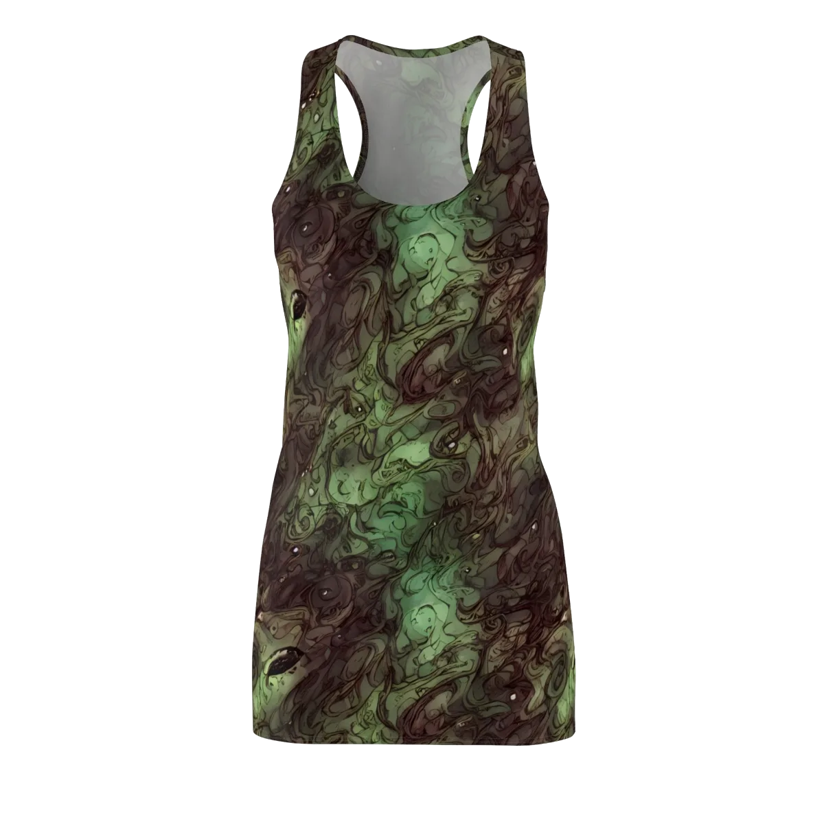 Mossborn Masquerade on Racerback Dress — Front