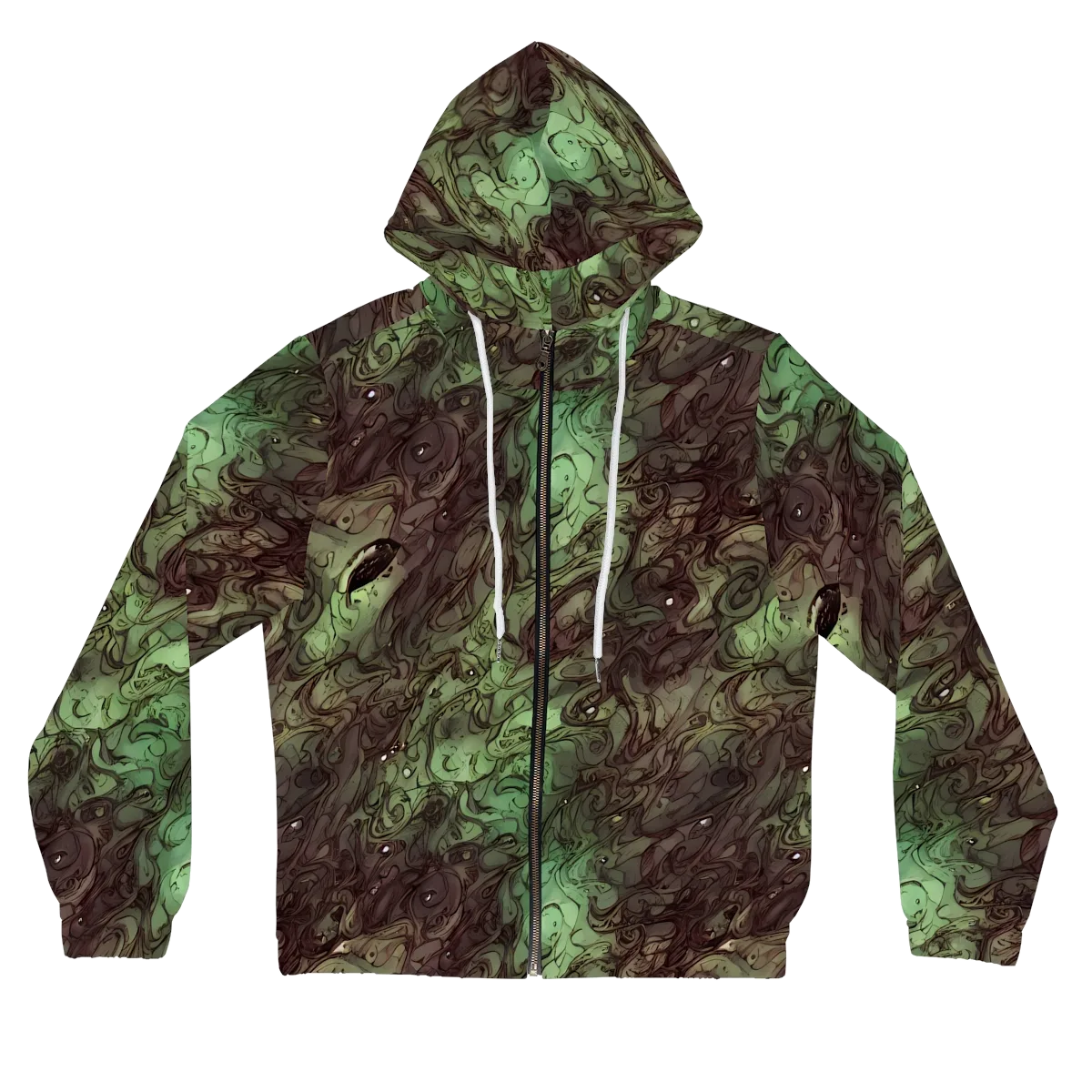 Mossborn Masquerade on Women's Full-Zip Hoodie — Front