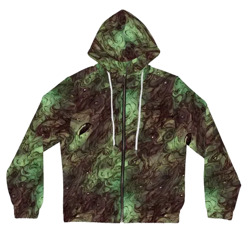 Mossborn Masquerade on a Women's Full-Zip Hoodie
