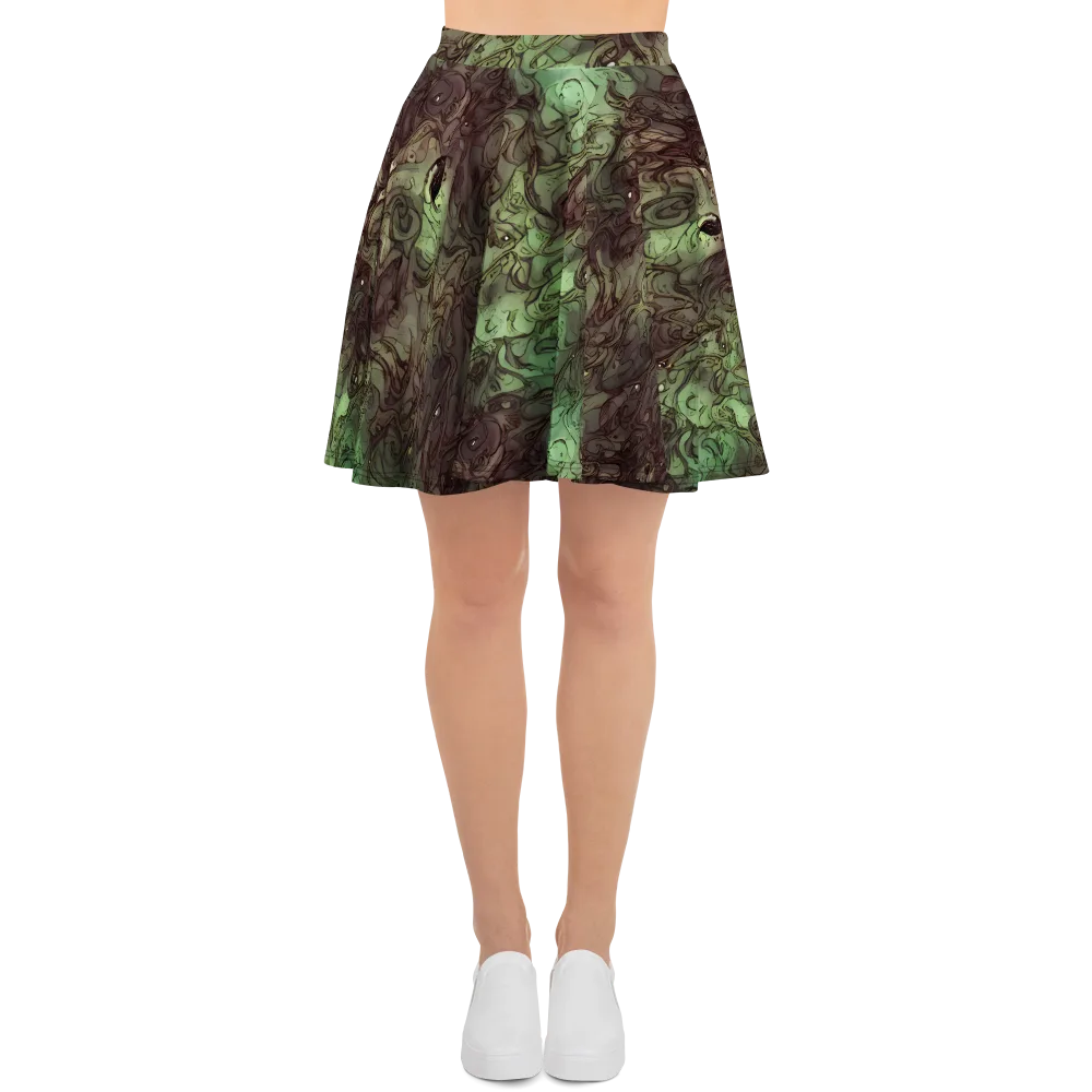 Mossborn Masquerade on Skater Skirt — Front