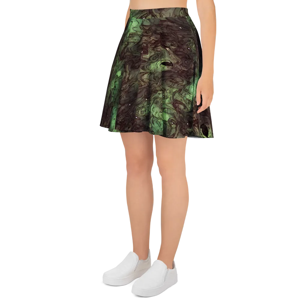 Mossborn Masquerade on Skater Skirt — Left
