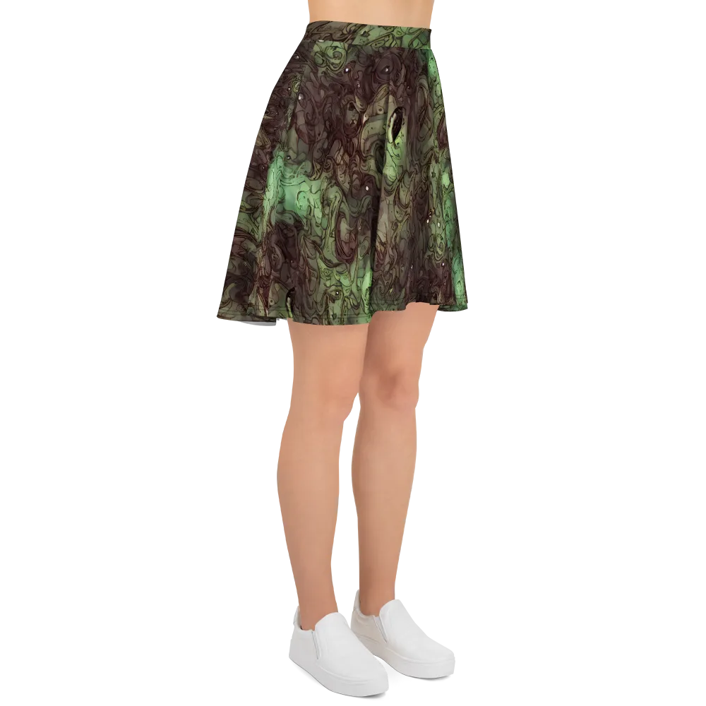 Mossborn Masquerade on Skater Skirt — Right