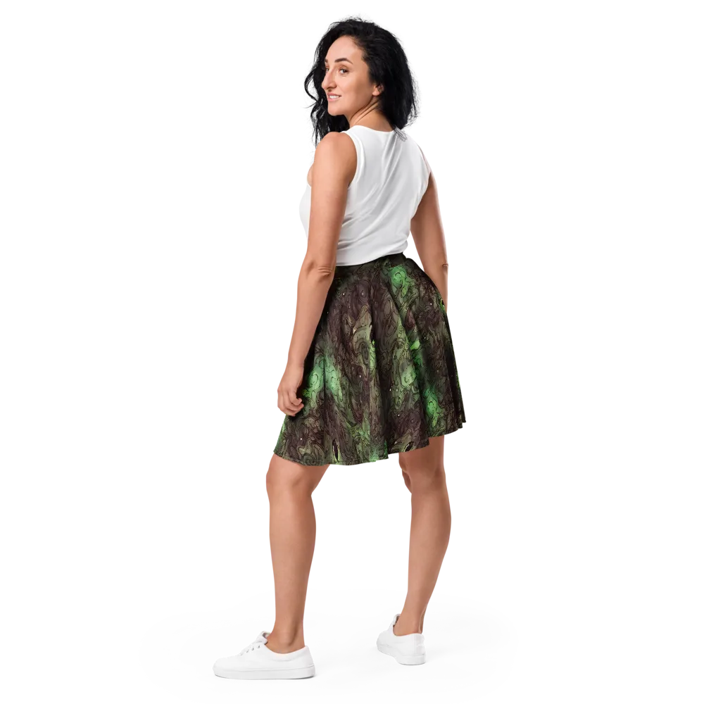 Mossborn Masquerade on Skater Skirt — Back