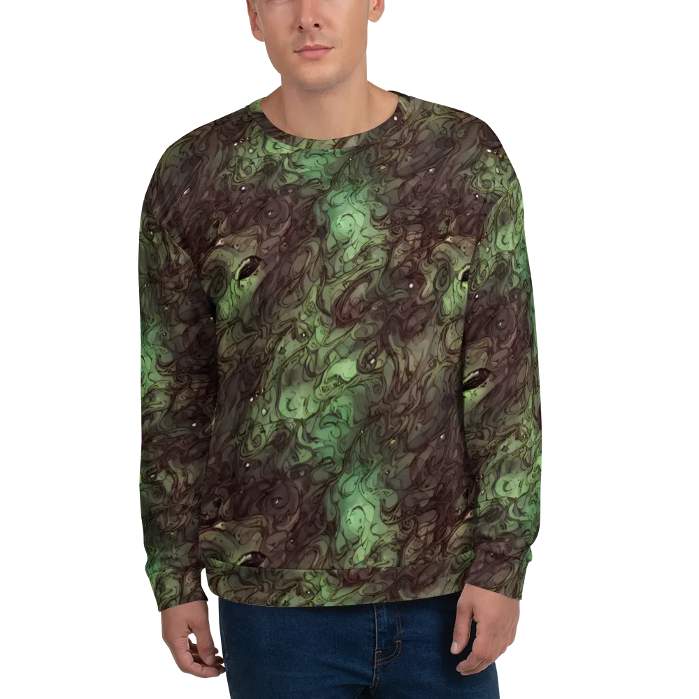 Mossborn Masquerade on Sweatshirt — Front