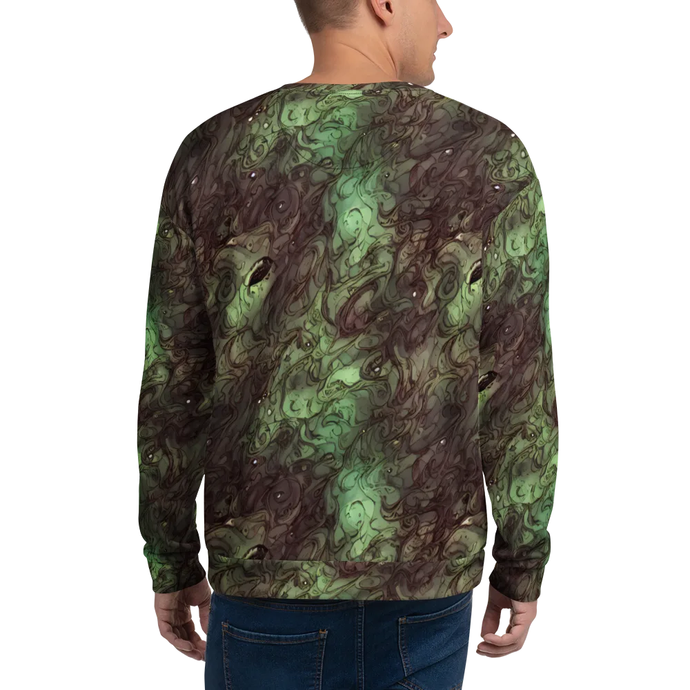 Mossborn Masquerade on Sweatshirt — Back